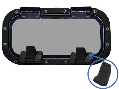 Beneteau Group Lewmar Portlight New Standard Size 0 Black